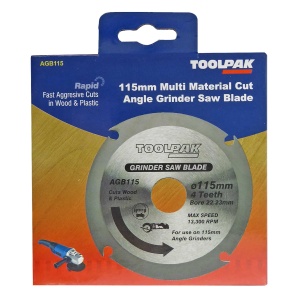 115mm x 22.23mm x 4T Multi Purpose Saw Disc