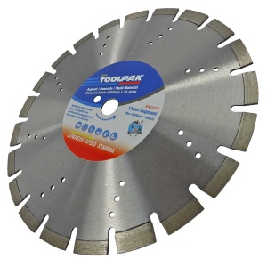 350mm x 25.4mm Asphalt/Concrete Cut Diamond Blade 13mm