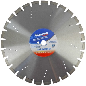 450mm x 25.4mm Asphalt/Concrete Cut Diamond Blade 13mm