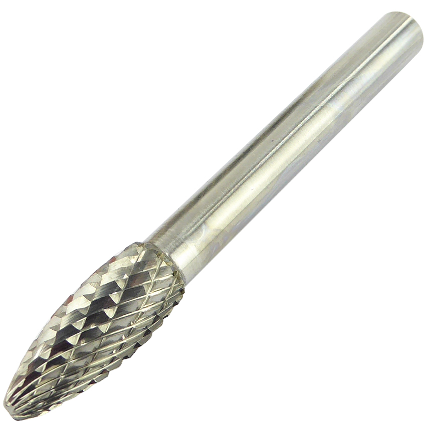 8mm x 64mm Flame Carbide Burr