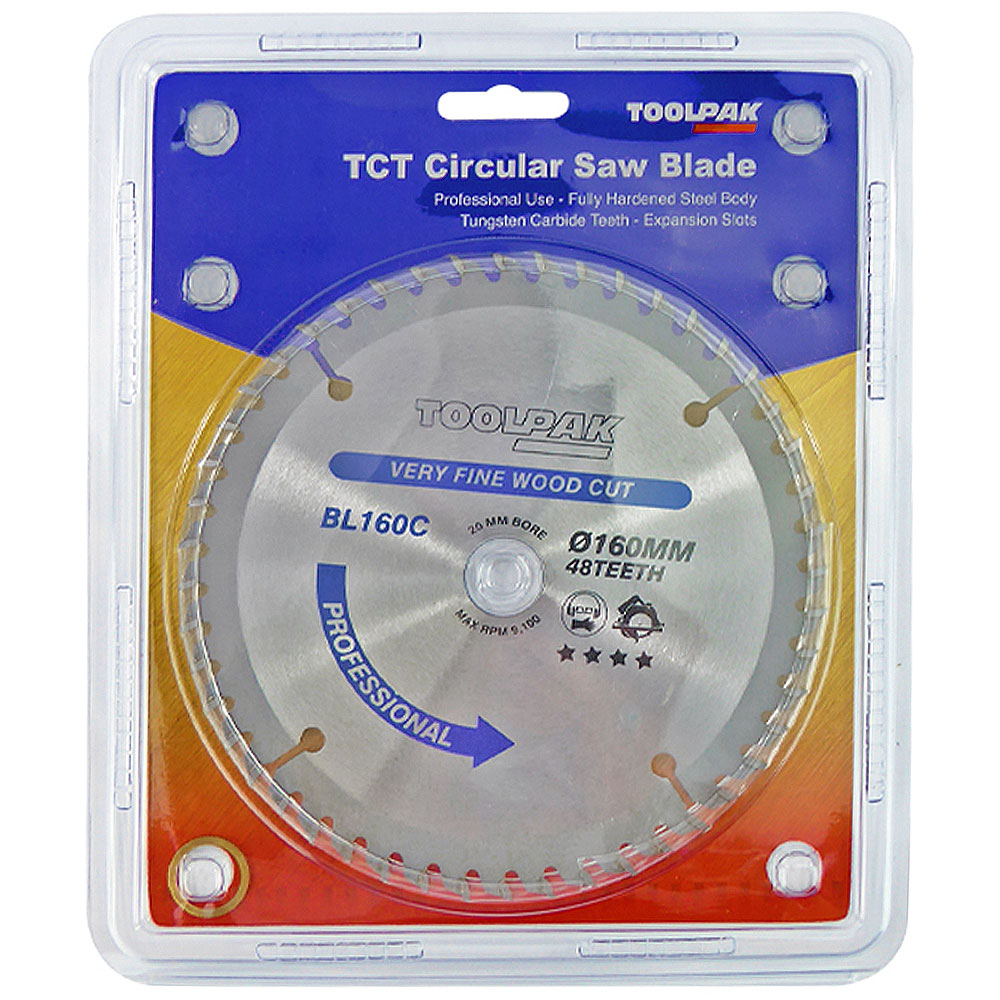 160mm x 20mm x 48T Professional TCT Saw Blade