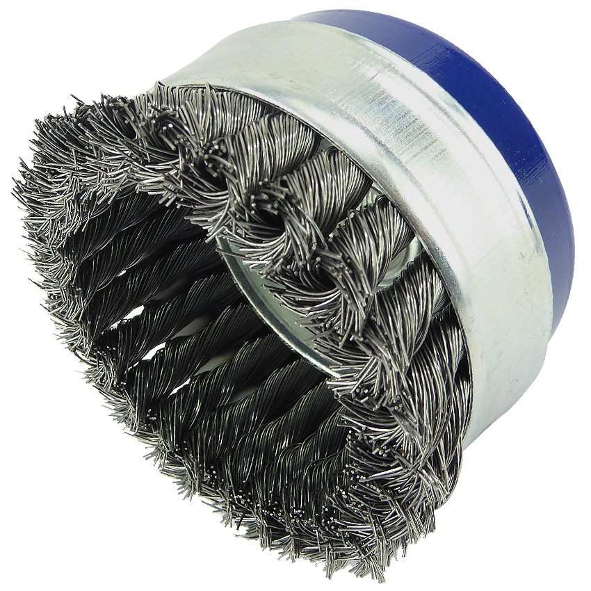 Brass Wire Cup Brush 100mm x M14 - Wire Brushes from www.Wire